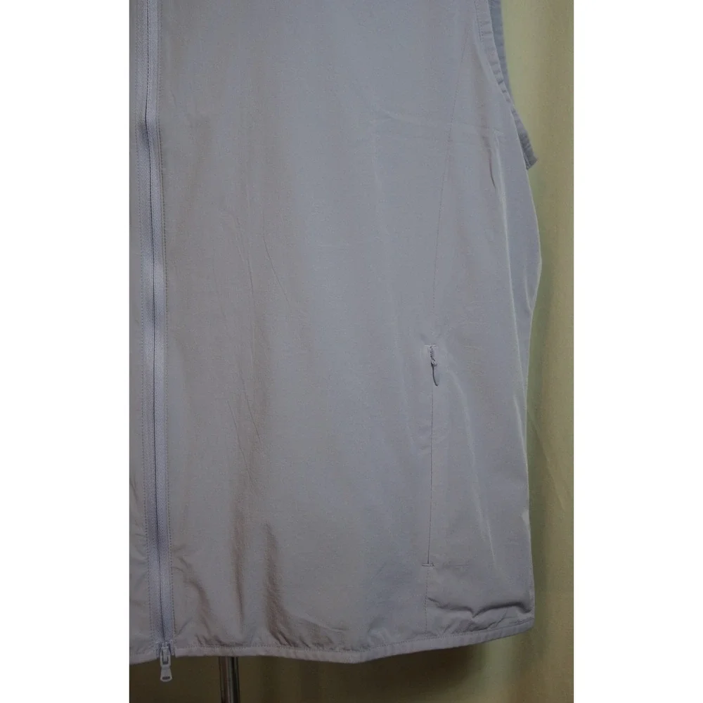 Johnnie-O Axis Featherweight Vest Men XL Seal Grey Full Zip UPF 50 JMVT1500 NEW